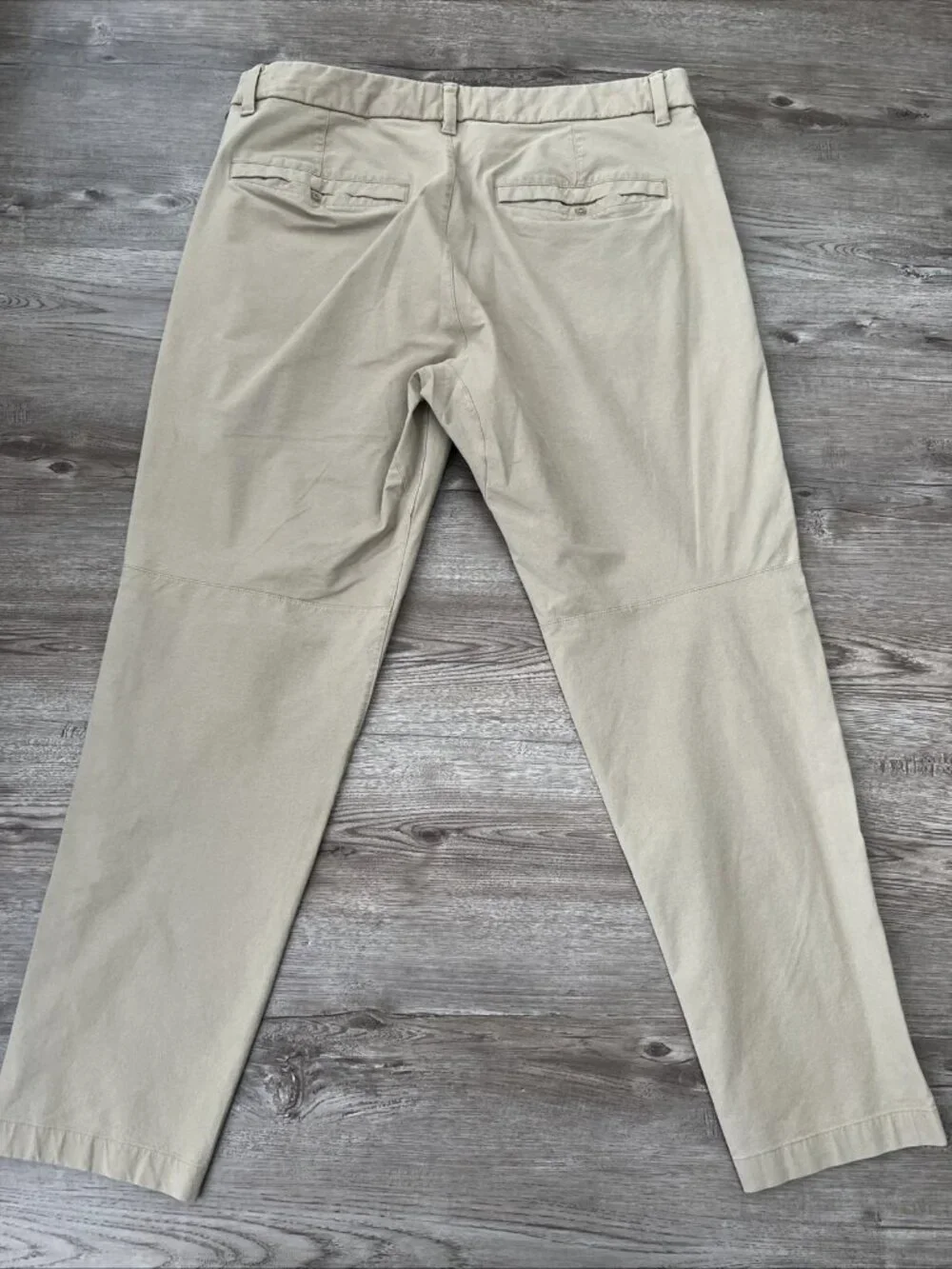 Lululemon Commission Pants Mens Actual 34x27 Tan Swift Cotton‎ Slim Fit